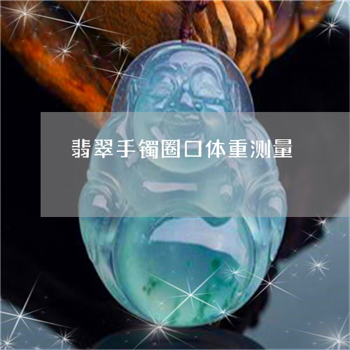 翡翠手镯圈口体重测量/2023061075937
