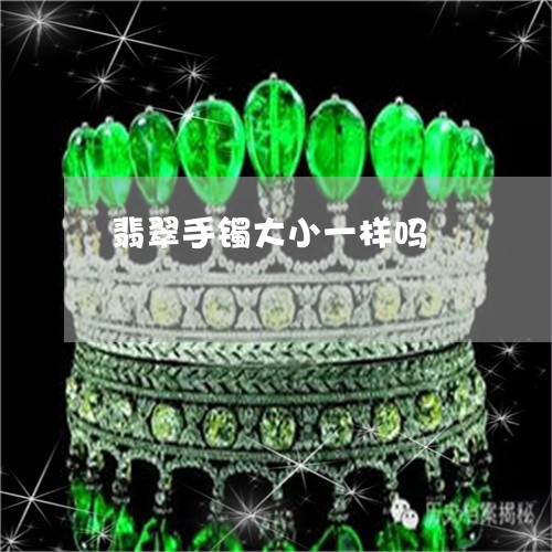 翡翠手镯大小一样吗/2023021425747