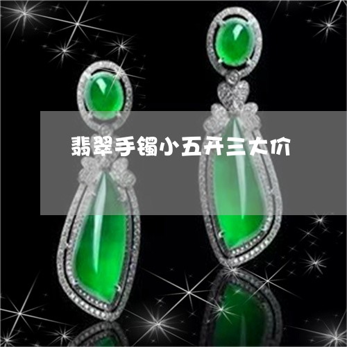 翡翠手镯小五开三大价