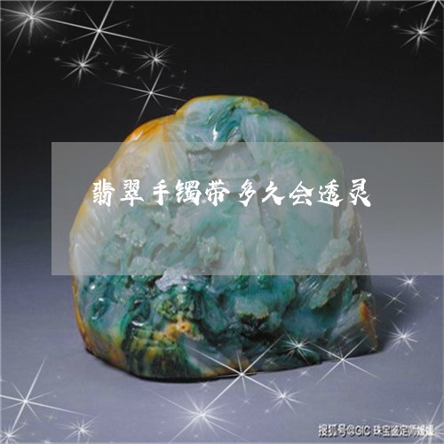 翡翠手镯带多久会透灵/2023061004845
