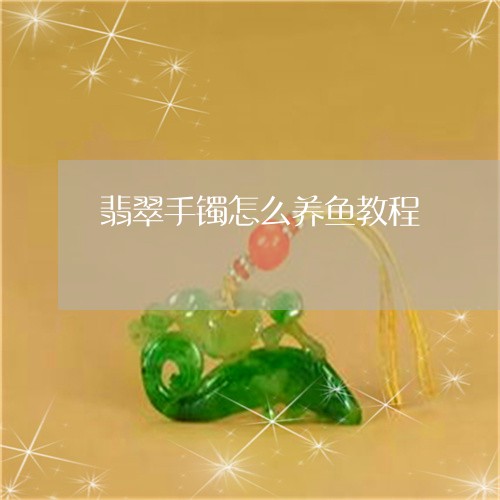 翡翠手镯怎么养鱼教程/2023061037351 翡翠手镯怎么养鱼教程/2023061037351