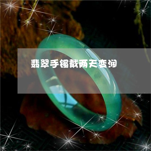 翡翠手镯戴两天变润/2023021348170