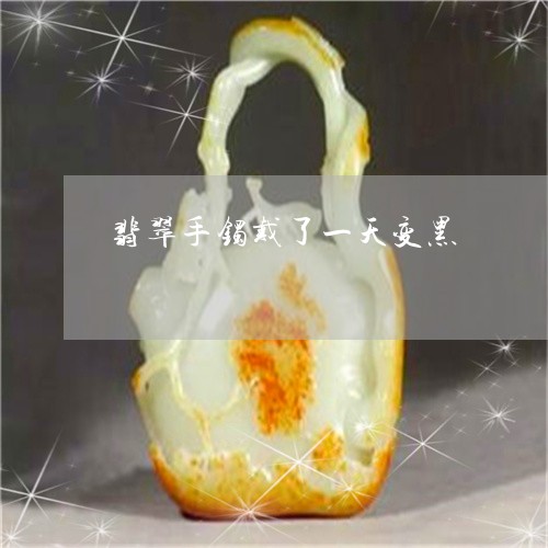 翡翠手镯戴了一天变黑/2023061048269