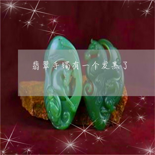 翡翠手镯有一个发黑了/2023061161472 翡翠手镯有一个发黑了/2023061161472