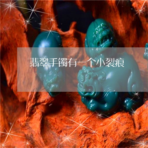 翡翠手镯有一个小裂痕/2023061131490 翡翠手镯有一个小裂痕/2023061131490