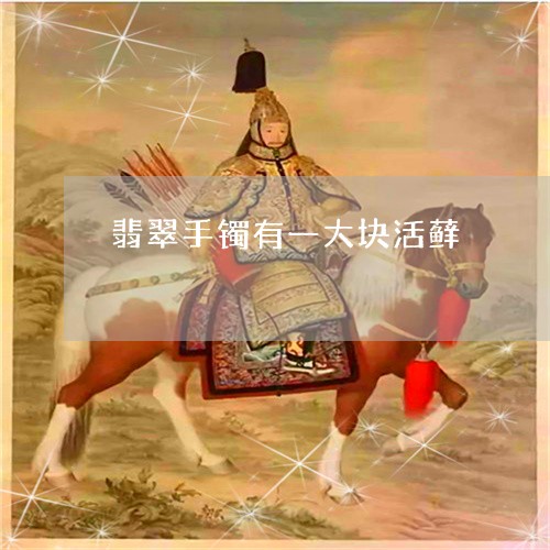 翡翠手镯有一大块活藓/2023061185847