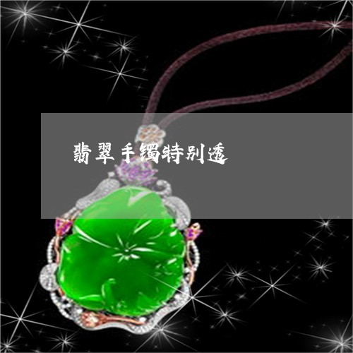 翡翠手镯特别透/2023032684926