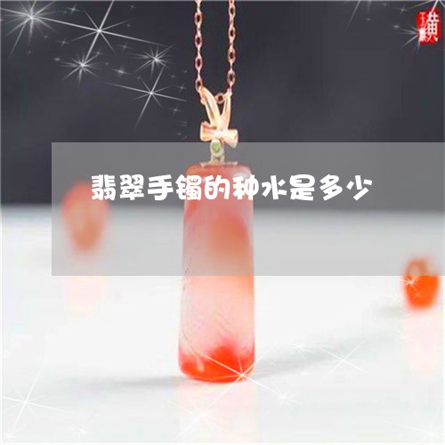 翡翠手镯的种水是多少/2023061091593
