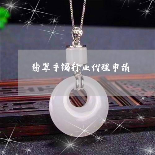 翡翠手镯行业代理申请/2023061148359