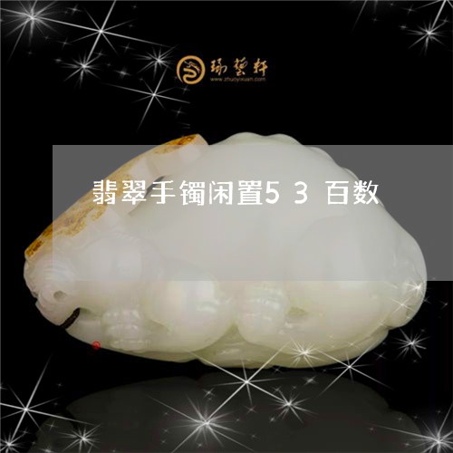 翡翠手镯闲置53百数/2023061004958