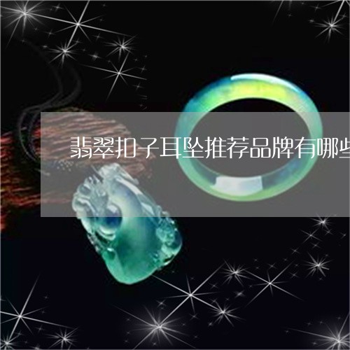 翡翠扣子耳坠推荐品牌有哪些/2023063062593