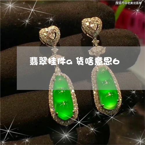 翡翠挂件a货啥意思6