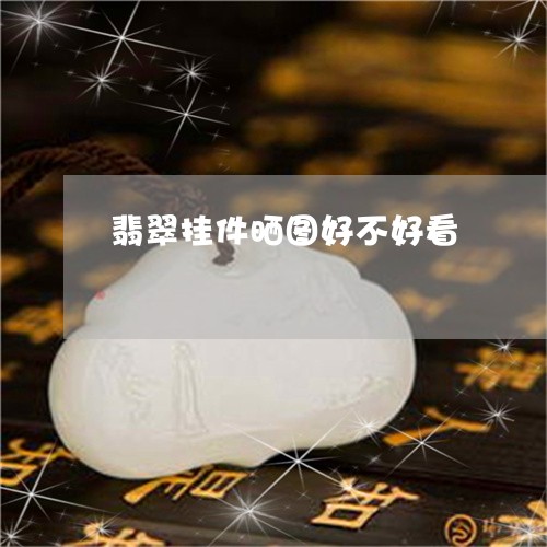 翡翠挂件晒图好不好看