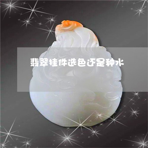 翡翠挂件选色还是种水
