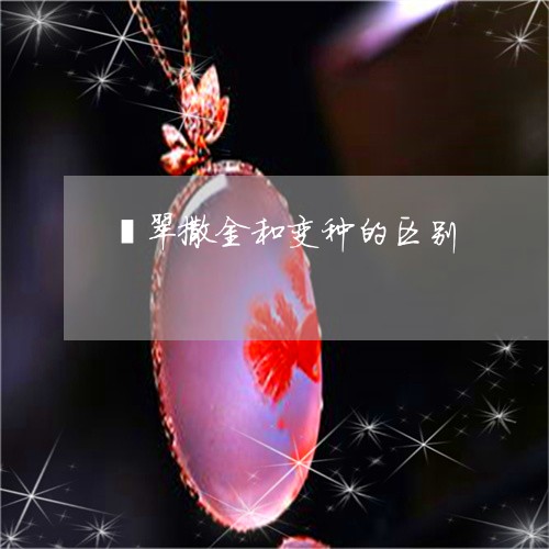 翡翠撒金和变种的区别/2023060952825 翡翠撒金和变种的区别/2023060952825