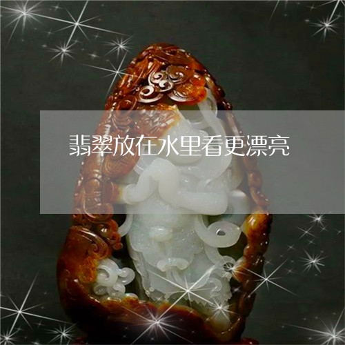 翡翠放在水里看更漂亮 翡翠放在水里看更漂亮