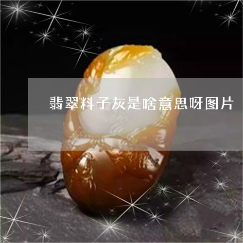 翡翠料子灰是啥意思呀图片/2023062871404