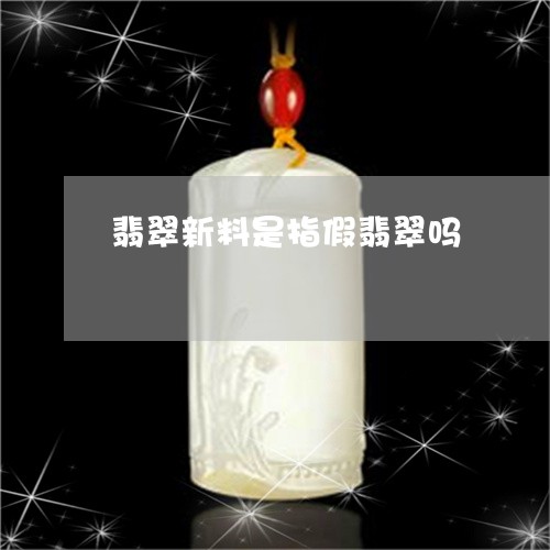 翡翠新料是指假翡翠吗/2023060919512
