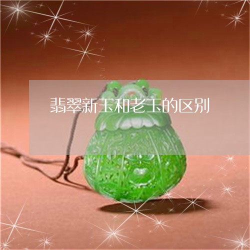 翡翠新玉和老玉的区别/2023060925370 翡翠新玉和老玉的区别/2023060925370
