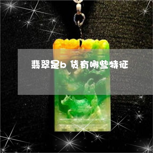 翡翠是b货有哪些特征 翡翠是b货有哪些特征