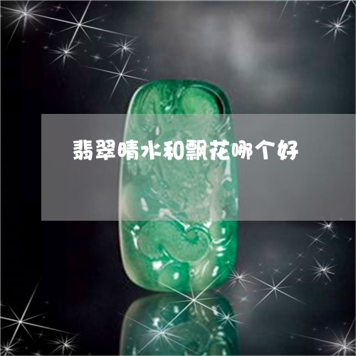 翡翠晴水和飘花哪个好