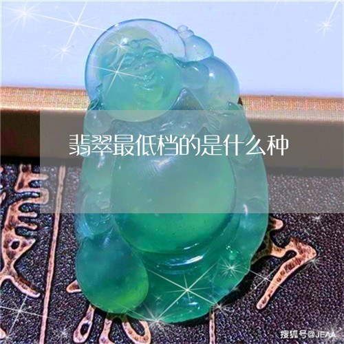 翡翠最低档的是什么种 翡翠最低档的是什么种