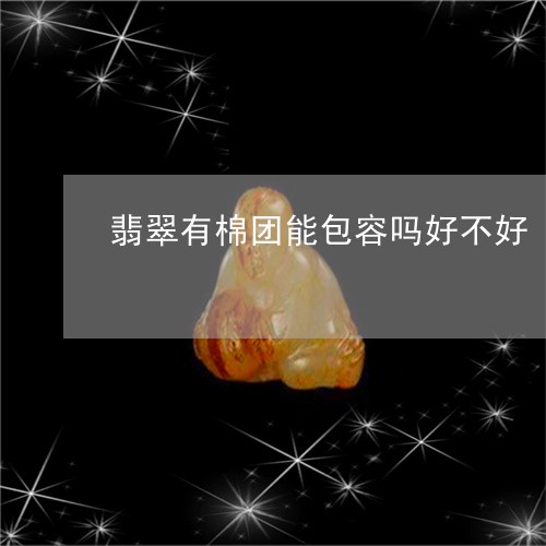 翡翠有棉团能包容吗好不好/2023071182816