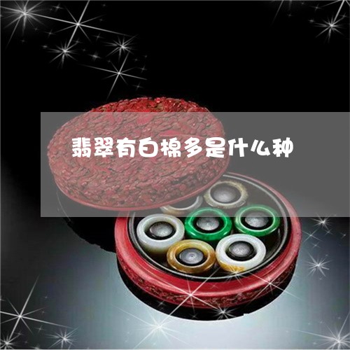 翡翠有白棉多是什么种 翡翠有白棉多是什么种