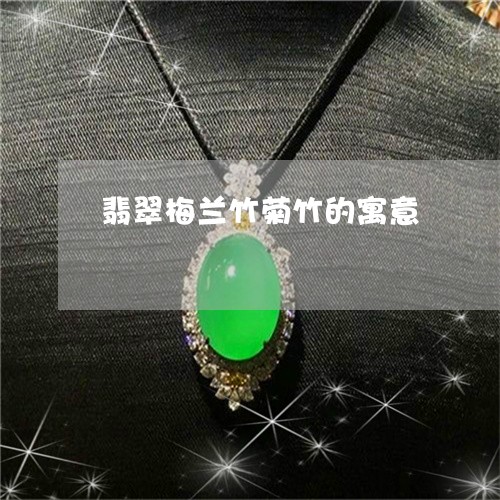 翡翠梅兰竹菊竹的寓意/2023060995816