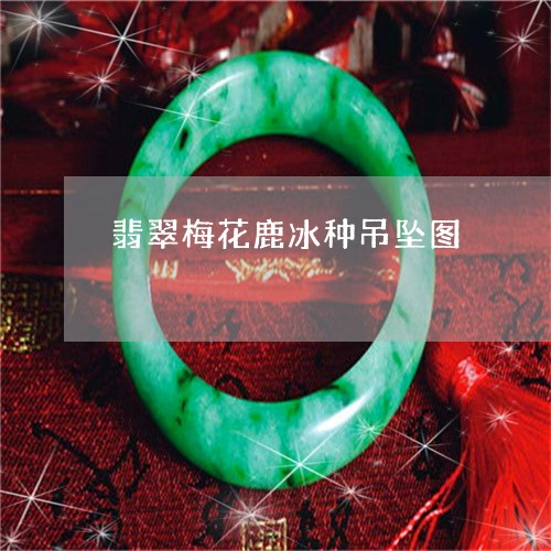翡翠梅花鹿冰种吊坠图/2023060949261