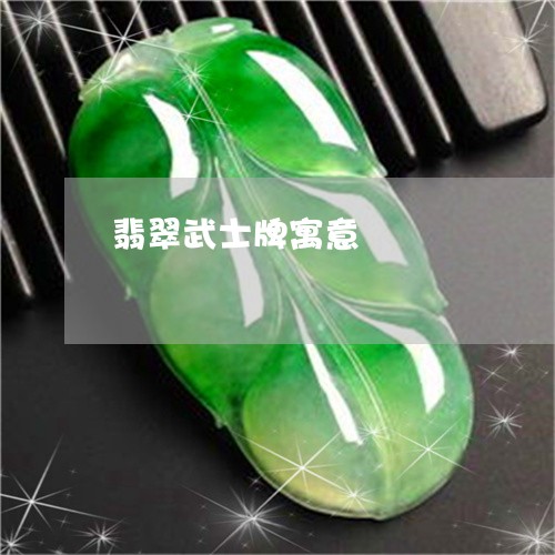 翡翠武士牌寓意/2023032461483 翡翠武士牌寓意/2023032461483