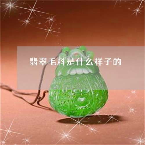 翡翠毛料是什么样子的 翡翠毛料是什么样子的