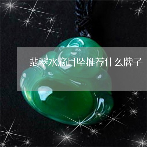 翡翠水滴耳坠推荐什么牌子/2023071170506