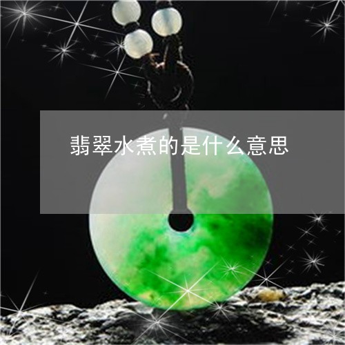 翡翠水煮的是什么意思/2023060926269