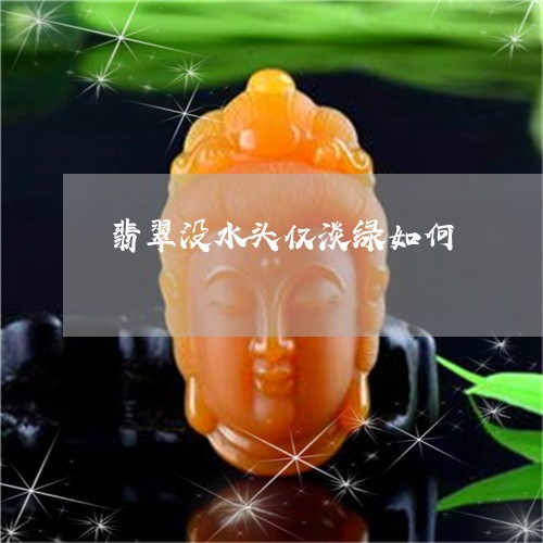 翡翠没水头仅淡绿如何 翡翠没水头仅淡绿如何