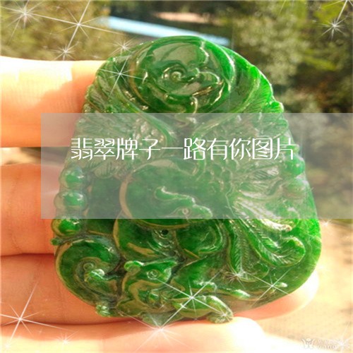翡翠牌子一路有你图片 翡翠牌子一路有你图片