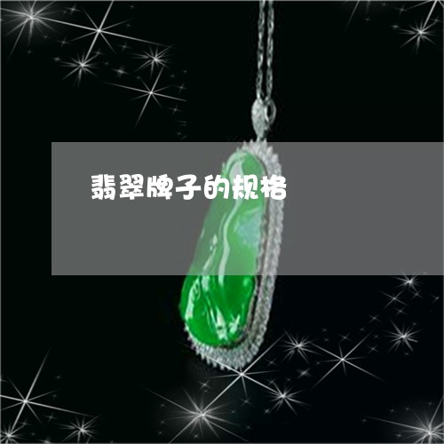 翡翠牌子的规格/2023032440570 翡翠牌子的规格/2023032440570
