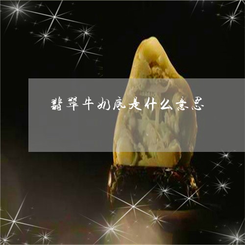 翡翠牛奶底是什么意思/2023060936168