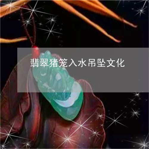 翡翠猪笼入水吊坠文化/2023060963615 翡翠猪笼入水吊坠文化/2023060963615