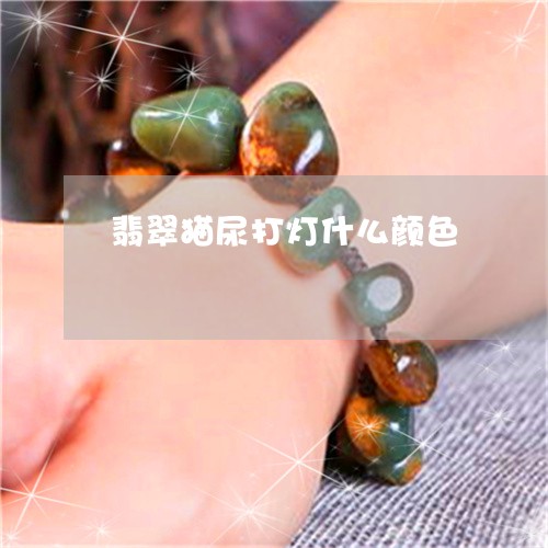 翡翠猫尿打灯什么颜色 翡翠猫尿打灯什么颜色