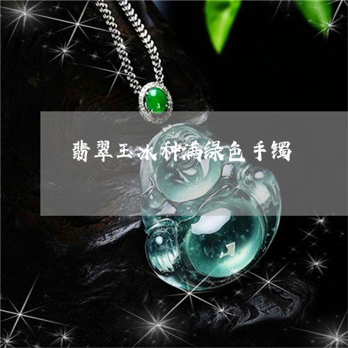 翡翠玉冰种满绿色手镯