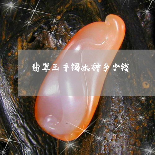 翡翠玉手镯冰种多少钱