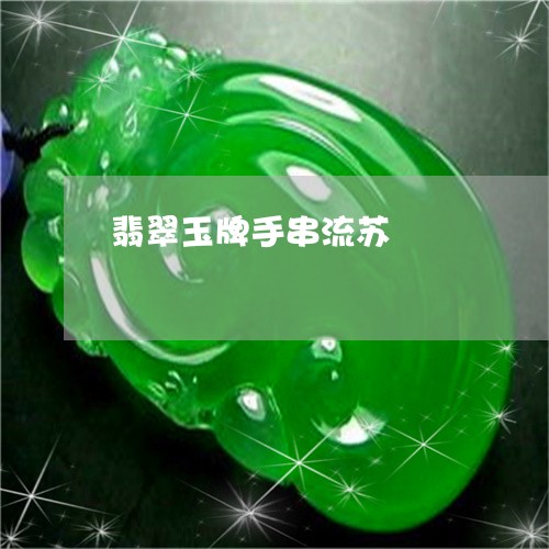 翡翠玉牌手串流苏/2023061573914