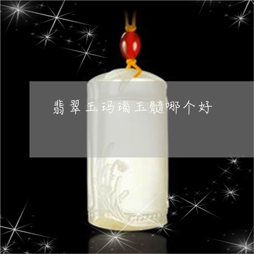 翡翠玉玛瑙玉髓哪个好 翡翠玉玛瑙玉髓哪个好