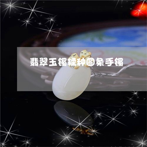 翡翠玉镯糯种圆条手镯/2023060866573 翡翠玉镯糯种圆条手镯/2023060866573