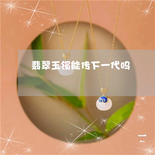 翡翠玉镯能传下一代吗/2023060894716
