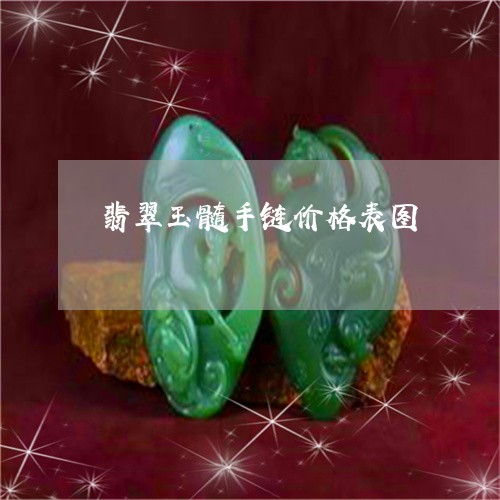 翡翠玉髓手链价格表图
