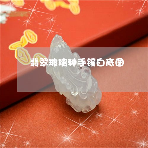 翡翠玻璃种手镯白底图