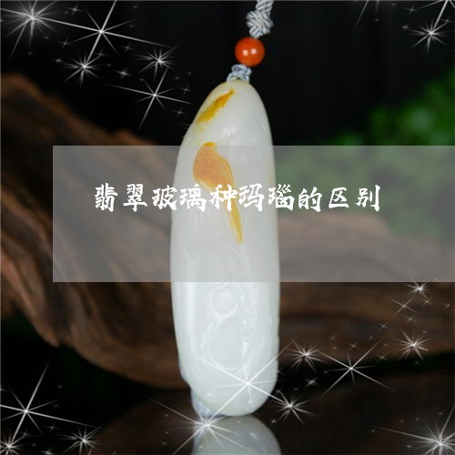 翡翠玻璃种玛瑙的区别