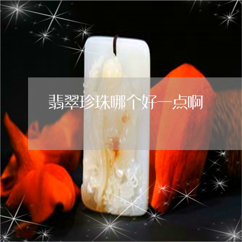 翡翠珍珠哪个好一点啊/2023060857371